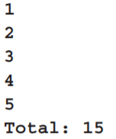 Write a program that uses a for loop to calculate the sum of all the positive integers up to a...-1