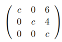 Choose the constant in the matrix in such a way that the matrix represents a translation by the...-2