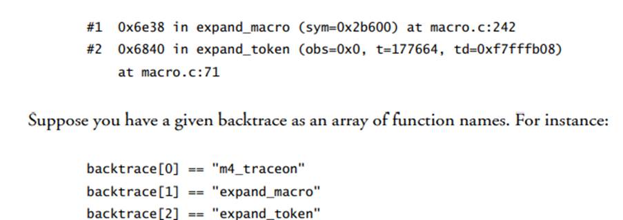 When stopping a program, the current backtrace is a summary of how your program got where it is. It...-2