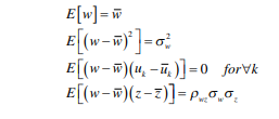 Suppose that w is another underlying common factor similar to z, with the following conditions: That...-1