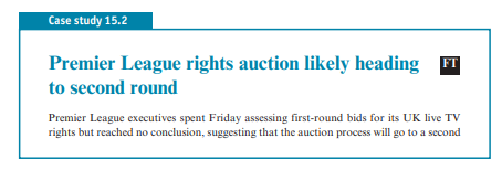 Referring to Case Study 15.1, assess the effectiveness of the auction designs used to sell licences...-2