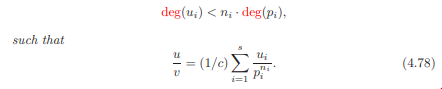 Prove that the representation in Theorem 4.68 is unique. Theorem 4.68. Let u/v be a proper rational...-2