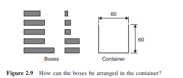 For the task in exercise 2.8, a new constraint is added: heavier boxes should not be placed over...-3