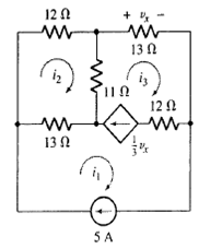 Through careful application of the supermesh technique, obtain values for all three mesh currents as...