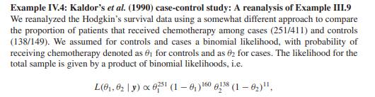 Determine in Example IV.4, the contour probability for H 0 : ? 1 = ? 2 by making use of sampling.