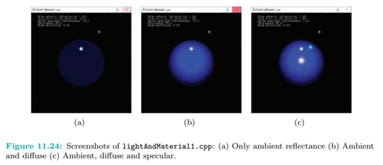 Restore the original values of lightAndMaterial1.cpp. Reduce the diffuse reflectance gradually to...