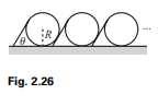 A large number of sticks (with mass density per unit length ?) and circles (with radius R) lean on...