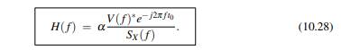 This filter is used for detecting the presence of the known, deterministic signal v(t) from v(t) +...