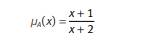 A fuzzy set A is defined in the universe X = [0, 8] and its membership function is given by...