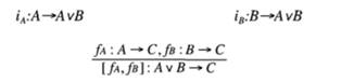 In LOGI, sums correspond to disjunctions. In PROOF, sums also correspond to disjunctions. Indeed,...