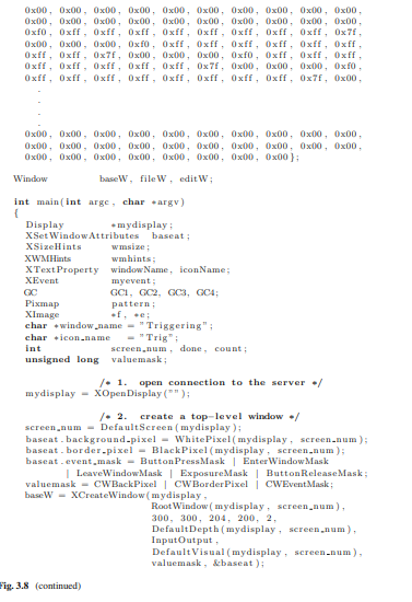 Alter the program of Fig. 3.8 so it traces the mouse button behaviour but does not use bitmaps to...-2