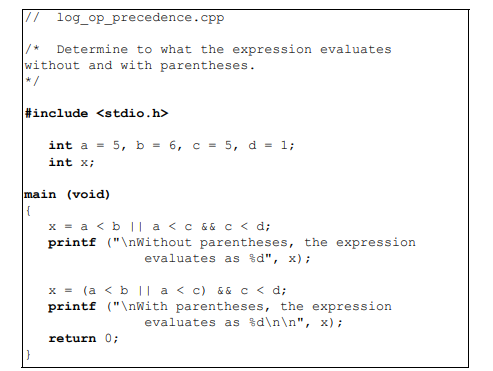 After execution of the following program, indicate the value of the expression for x: (a) Without...