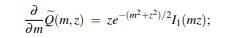 Let Yn be noncentral chisquared with n > 0 degrees of freedom and noncentrality parameter m2 as...-8