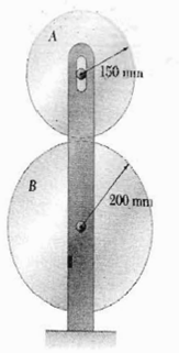 Two friction disks A and B are to be brought into contact without slipping when the angular velocity...