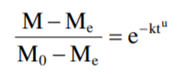 Paddy was soaked in water at a temperature of 60°C. The drying is described by the Page equation....