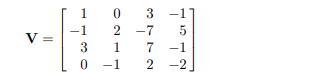 Find the rank and null space of matrix