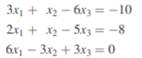 Is the following system of linear equations consistent? Why or why not? Is the following system of...-2