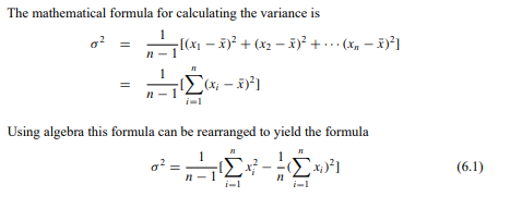 The standard deviation of a group of numbers is a statistical measure of how much the numbers spread...