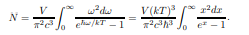 Show that the total mean number of photons in black body radiation is given by