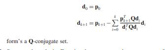 Let Q be a positive definite symmetric matrix and suppose p0, p1, pn-1 are linearly independent...