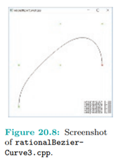 Prove that any rational B´ezier curve always interpolates both its first and last control points, no...