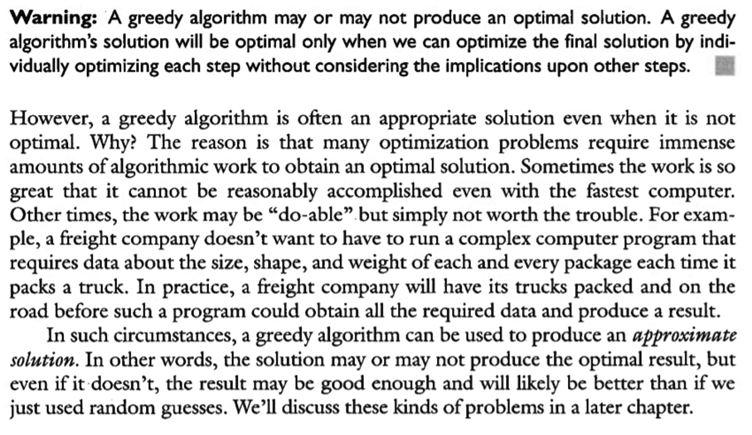 Create a greedy algorithm that solves bin-packing problems such as the coins problem of Example 6.14...-2