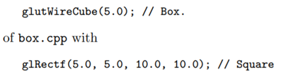 As in the preceding example, replace the object definition statement Now, scale the square so that...