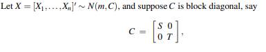 where ? U is an s-variate normal characteristic function, and ? W is a t-variate normal...-1