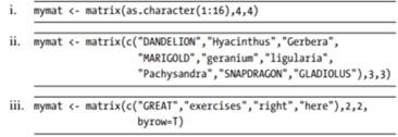 In the editor, write R code that takes a square character matrix and checks if any of the character...