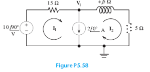 P5.58 Solve for the node voltage shown in Figure P5.58. 1 answer below » P5.58 Solve for the node...