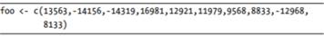 Store the following vector: Then, do the following: i. Output all elements of foo that, when raised...-1