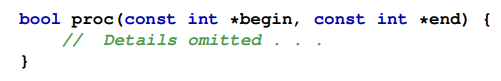 Consider the following function that processes the elements of an array using a range: and an array...-1