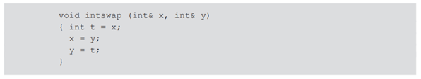 (a) Consider the intswap C++ procedure of Section 10.1: Is this procedure in closed form? Why or why...-1