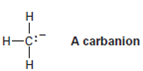A carbanion is a species that contains a negatively charged, trivalent carbon. (a) What is the...