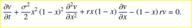 Implement the change of coordinates which transforms the Black–Scholes equation (6.5) into-2