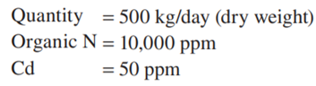 An industrial estate in Thailand produces raw sludge with the following characteristics: This sludge...-1