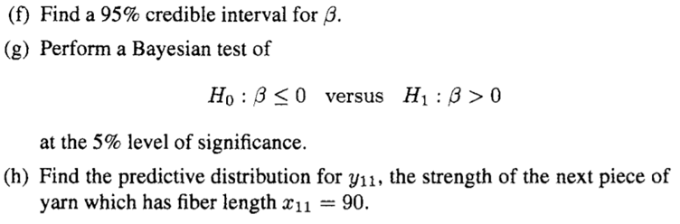 A textile manufacturer is concerned about the strength of cotton yarn. In order to find out whether...-5