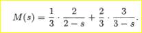 . Find the PDF of the continuous random variable X associated with the transform