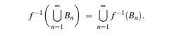 If f :X ? Y, show that inverse images preserve the following set operations. (a) If B ? Y, show that...-1