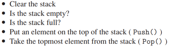 (Creating a Stack class) Even though STL has an implementation for a stack, we would like you to...-1