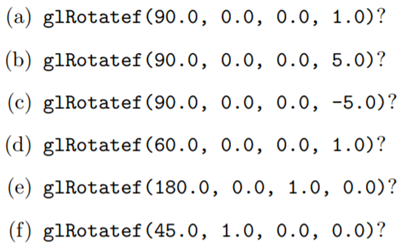 Deduce the formula for how is mapped by each of the rotations: To what point is (2.0, 3.0, 9.0)...-3