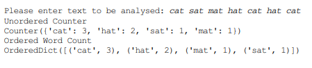 The aim of this exercise is to create a concordance program in Python using the collections.Counter...