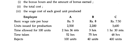 In a factory, bonus hours are credited to the employee in the proportion of time taken which time...