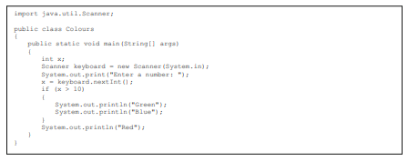 Consider the following program: What would be the output from this program if (a) the user entered...