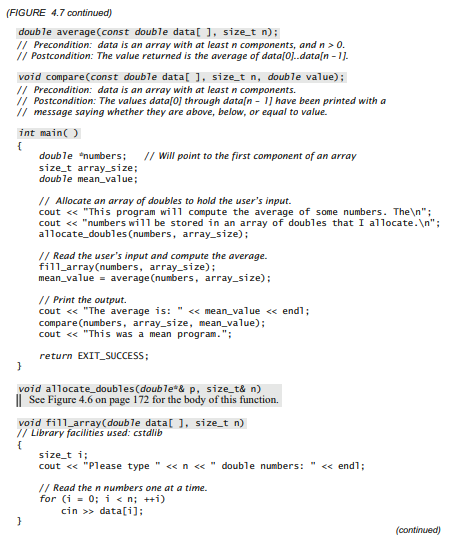 Describe in English the behavior of the program in Figure 4.7.-2