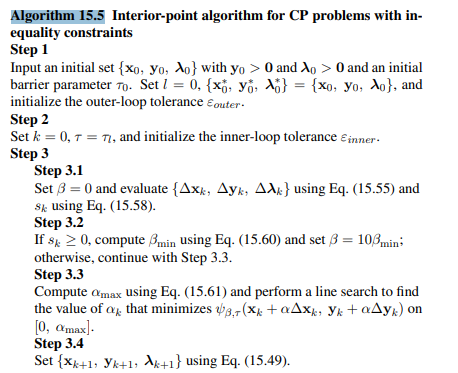 Apply Algorithm 15.5 to the shortest-distance problem in Ex--2