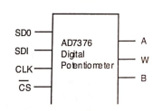 The Analog Devices AD7376 is a+15 V Operation Digital Potentiometer. A simplified block diagram is...