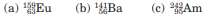 ¦ The following nuclei turn into new nuclei by emitting beta particles. Write an equation for each...-1