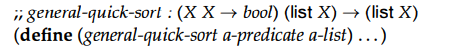 Develop a variant of quick-sort that uses only one comparison function, say, Use local to combine...