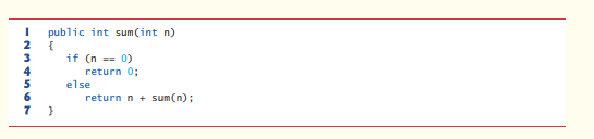 Find the error(s) in the following recursive method, and explain how to correct it (them). This...